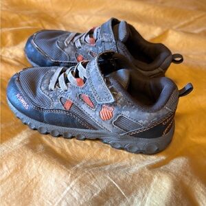 K-Swiss Kids' Charcoal and Coral Sneakers